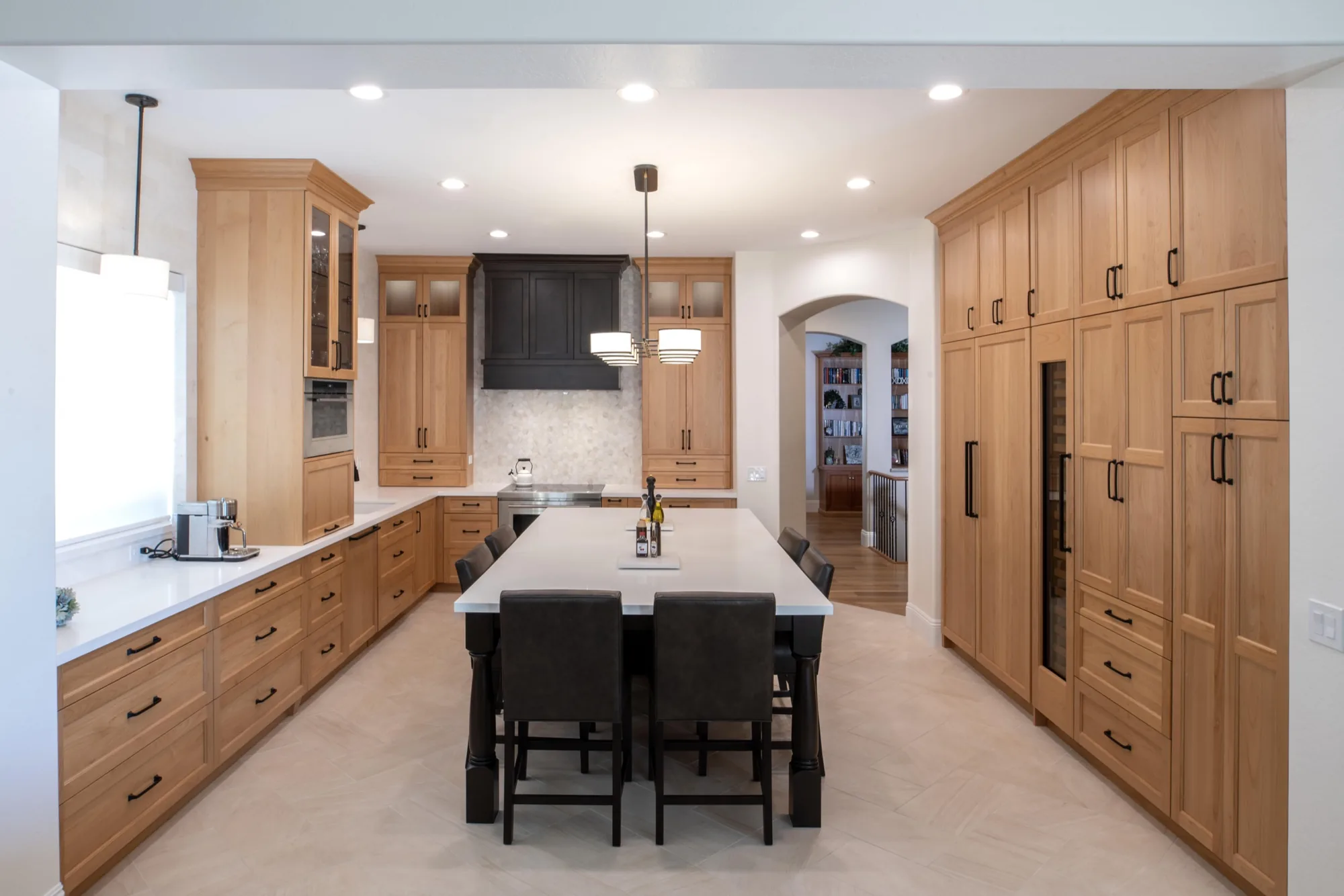 Custom wood cabinetry kitchen remodel by Premier Design-Build-Remodel