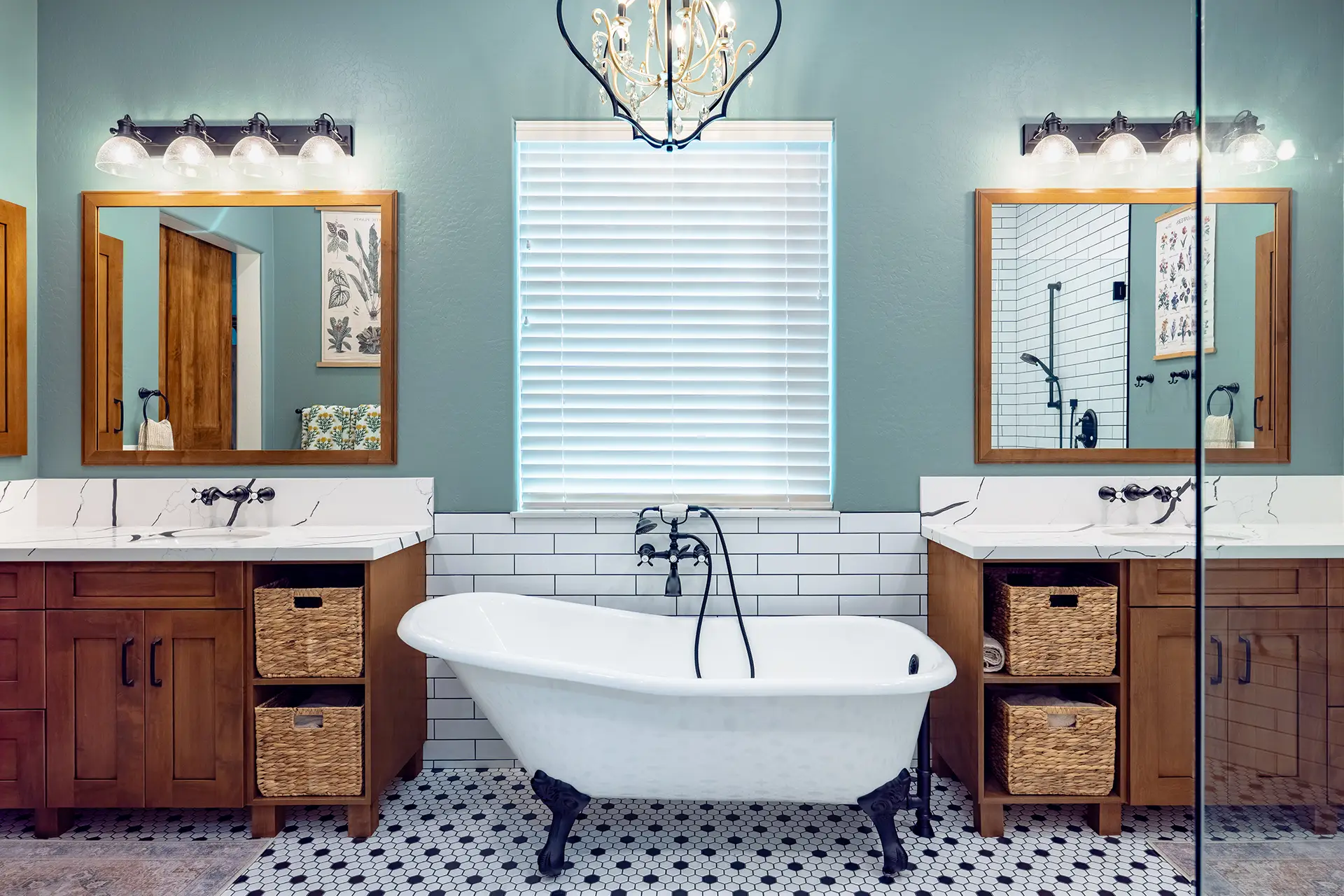 Lyons Gate Vintage Glam Bathroom remodel